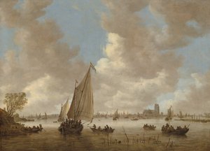 Widok Dordrechtu od północy autorstwa Jan van Goyen