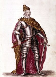 Doża Sebastiano Venier (1577 - 1578). Rysunek akwarelowy i tusz z rękopisu „Zwyczaje Wenecjan” Jana van Grevenbroecka (lub Giovanniego Grevembrocha (Grevenbrocha) (1731-1807)
