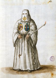 Szaty Bractwa św. Bernarda ze Sieny (pióro i atrament i wc na papierze) autorstwa Jan van Grevenbroeck