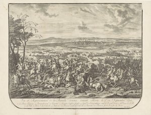 Ontzeta van Turijna, 1706 Widok i przedstawienie bitwy wydanej przed Turynem 7 września 1706 r. (tytuł na obiekcie) autorstwa Jan van Huchtenburg