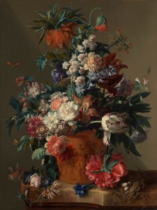 ""Wazon kwiatów"" autorstwa Jan van Huysum