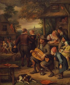 Gracz liry korbowej autorstwa Jan van Kessel