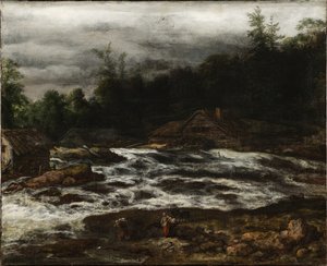 Górska sceneria z wodospadem autorstwa Jan van Kessel d.Æ.