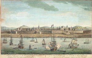 Fort Saint George na wybrzeżu Coromandel autorstwa Jan van Ryne