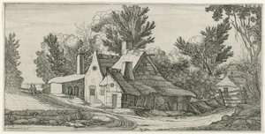 Krajobraz z farmami autorstwa Jan van de Velde (II) (manner of)
