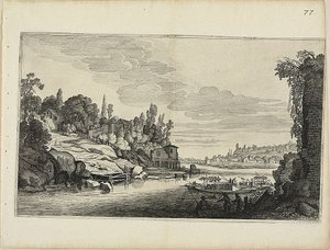 Krajobraz rzeczny autorstwa Jan van de Velde II