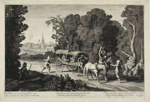 Rabusie atakujący trenera autorstwa Jan van de Velde II