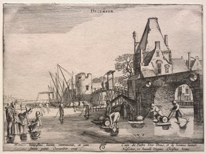 Dwanaście miesięcy: grudzień autorstwa Jan van de Velde II