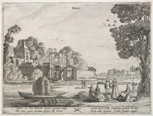 Dwanaście miesięcy: maj autorstwa Jan van de Velde II
