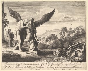 Tobiasz Błogosławiony przez Ślepego Tobita, 1620-41. autorstwa Jan van de Velde II