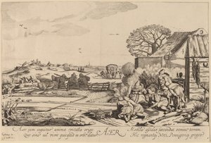 Powietrze autorstwa Jan van de Velde II after Willem Buytewech