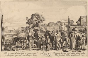 Ziemia autorstwa Jan van de Velde II after Willem Buytewech
