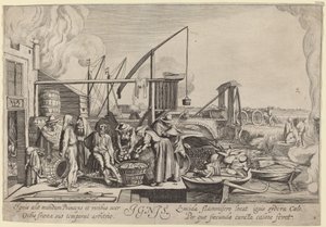 Zapłon (ogień) autorstwa Jan van de Velde II, after Willem Buytewech