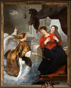 Kościół parafialny (Kościół Parafialny Matki Bożej). Wnętrze. obraz. autorstwa Jan van den Hoecke