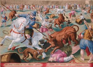 A Mass Bullfight in an Enclosure, tablica 18 z 
