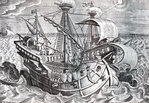 Nawigacja autorstwa Jan van der (1523 1605) Straet