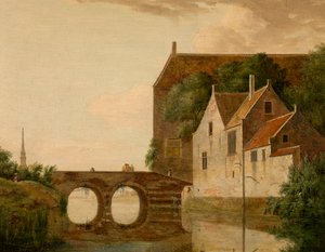 Most nad rzeką autorstwa Jan van der Heyden