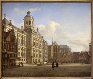 Tama z nowym ratuszem w Amsterdamie