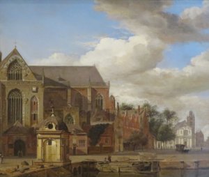 Krajobraz miejski autorstwa Jan van der Heyden