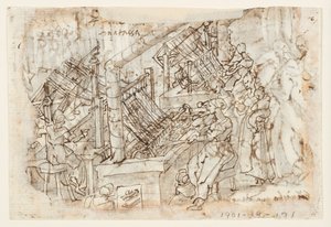 Hodowla serów, odwijanie kokonów autorstwa Jan van der Straet, called Stradanus