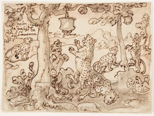 Pułapka Pantery autorstwa Jan van der Straet, called Stradanus