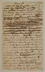 MS EG 3038 F.1 z rozdziału 10 „Perswazja” autorstwa Jane Austen