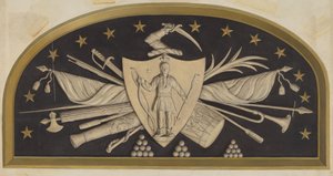 Luneta - Pieczęć Stanu Massachusetts, ok. 1930 r. 1937.