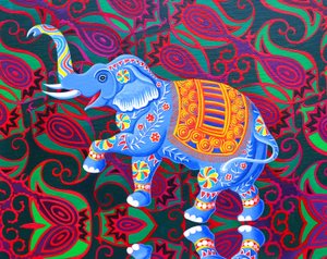 Słoń indyjski, 2016, autorstwa Jane Tattersfield