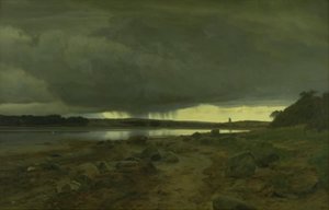 Prysznicowy krajobraz. Kalø Vig, Jutlandia