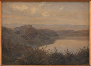 Widok na Castel Gandolfo, Włochy