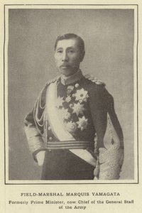 Feldmarszałek markiz Yamagata, były premier, obecnie szef Sztabu Generalnego Armii autorstwa Japanese Photographer