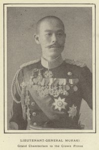 Generał porucznik Muraki, wielki szambelan księcia koronnego autorstwa Japanese Photographer