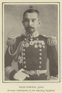 Kontradmirał Jjuiu, dowódca dywizji w eskadrze stałej autorstwa Japanese Photographer