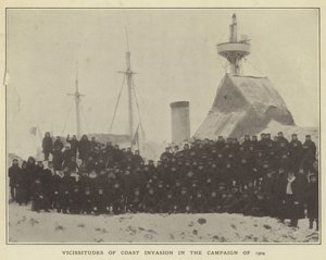 Inwazje inwazji na wybrzeża w kampanii 1904 autorstwa Japanese Photographer