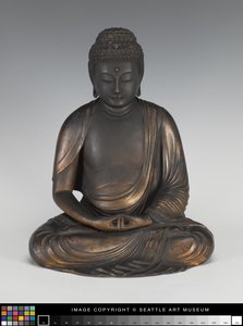Amida Budda na cokole lotosu autorstwa Japanese School