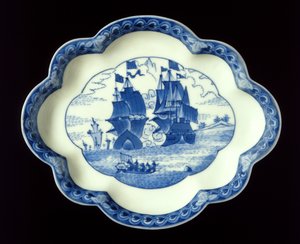 Naczynie Arita, wg oryginału holenderskiego, koniec XVII w. (porcelana)