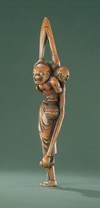 Ashinaga i Tenaga, okres Edo (drewno)