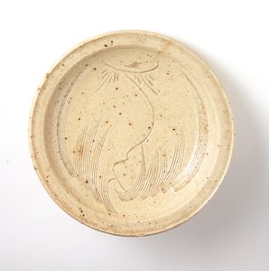 Miska z naciętym wzorem wierzby (seto ware) autorstwa Japanese School