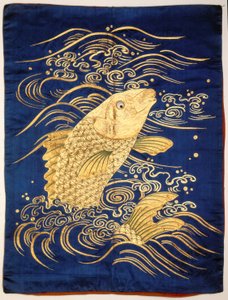 Okładka na prezent (Fukusa) (złota nić) autorstwa Japanese School