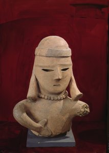 Figurka Haniwa, 250-550 (naczynia czerwone) autorstwa Japanese School