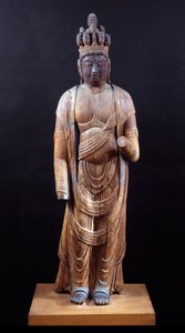 Juichimen Kannon (jedenastogłowy Kannon), okres Heian, początek X w. (solidna konstrukcja z bloczków drewnianych ze śladami polichromii) autorstwa Japanese School