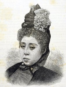 Era Meiji. Księżniczka Komatsu z Japonii. Ilustracja z 1887 roku (Grawerowanie) autorstwa Japanese School