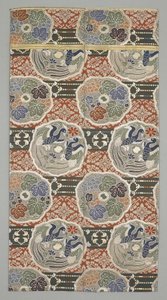Fragment Obi, koniec XIX-początek XX wieku (tkanina jedwabna) autorstwa Japanese School