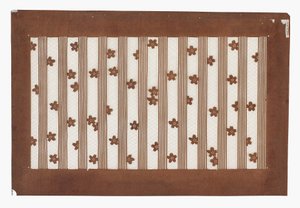 Wzornik papierowy (katagami), koniec XIX wieku (papier z kory morwy poddany obróbce persimmon sok i jedwabna nić) autorstwa Japanese School
