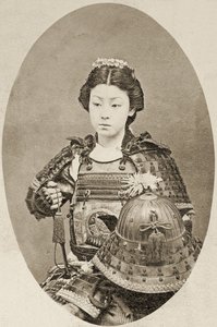 Portret wojowniczki z kwiatami we włosach, ok. 1895