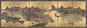 Sceny z Opowieści Genji, 1625-60 autorstwa Japanese School