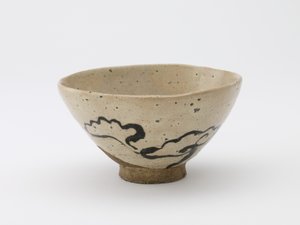 Miseczka do herbaty z projektem grzyba nieśmiertelności, nieznany warsztat autorstwa Japanese School