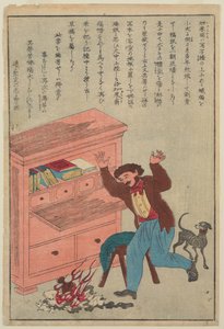 Thomas Carlyle, z cyklu Żywoty wielkich ludzi Zachodu, ok. 1870 autorstwa Japanese School
