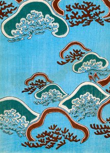 Woodblock Drukuj koral autorstwa Japanese School