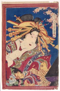 drzeworyt kolorowy (atrament) autorstwa Japanese School